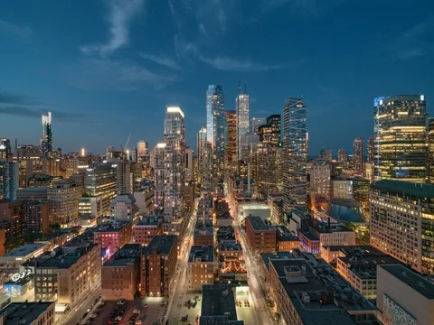 Toronto, Canada, Timelapse  - Canada's largest city after Sunset Stock-Footage 78324899