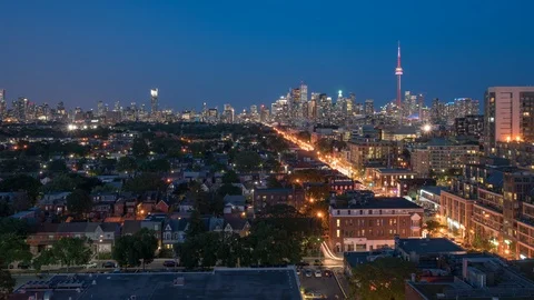Toronto, Canada, Timelapse Stock Footage 86665176