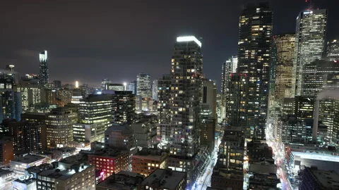 Toronto, Canada, Timelapse - Pan motion view of Toronto s financial district Stock Footage 195358889