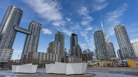 Toronto, Canada, Timelapse  - Pan Timelapse of Cityplace Stock Footage 113932158