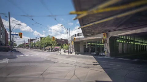 Toronto, Canada - Timelapse  - Queen and Dufferin Street Stock Footage 147239735