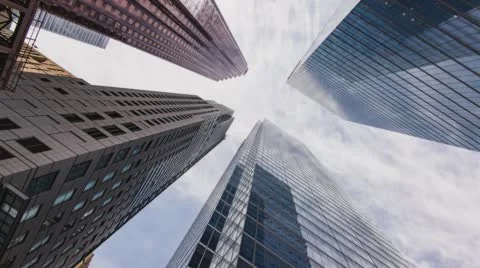 Toronto, Canada, Timelapse  - The Scotia Bank Tower Stock Footage