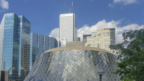 Toronto, Canada - Timelapse  - Thompson Hall Stock Footage 147239804
