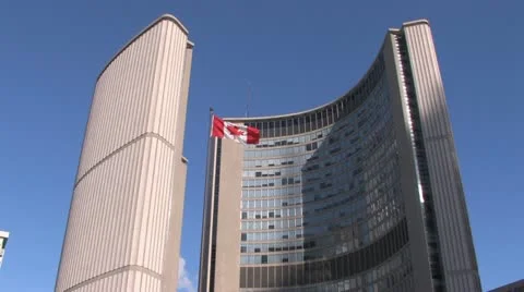 Toronto City Hall Stock Footage 10881192