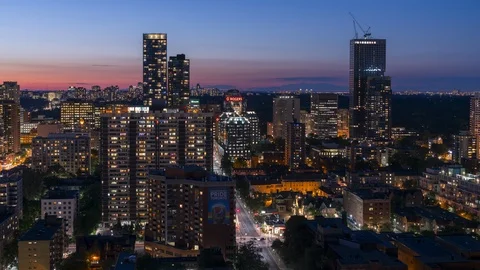 Toronto City Sunset Stock Footage 99366823