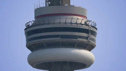 TORONTO CN TOWER CLOSE UP WITH SKY WALK Stock Footage 96902360