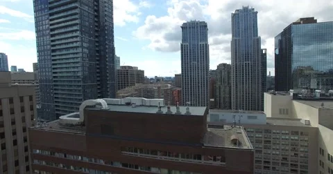 Toronto CN tower Elevation shot in City Stock Footage 55961704