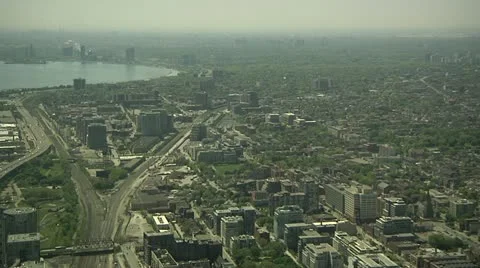 Toronto from CN Tower Video stock 22038023