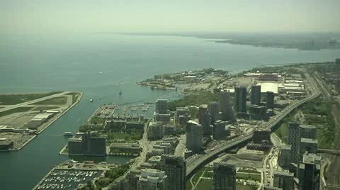 Toronto from CN Tower Video stock 22038145