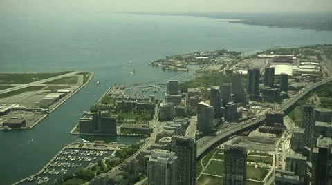 Toronto from CN Tower Video stock 22038156