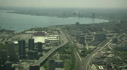 Toronto from CN Tower Video stock 22038182