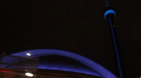 Toronto - CN Tower Night Stock-Footage 40511172