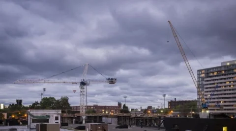 Toronto - Contruction 4K 스톡 동영상 54982216