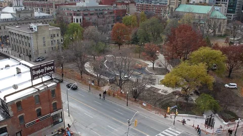Toronto Downtown City Establishing Stock Footage