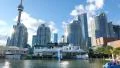 Toronto Downtown Natrel Pond Tower Tilt Up 4k or 4k+ Resolution