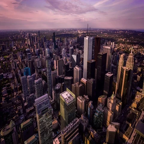 Toronto downtown time lapse Vídeo Stock 69493937