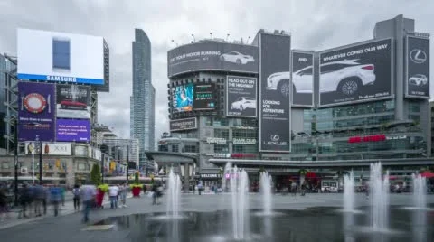 Toronto, Dundas Square Stock Footage 53892205