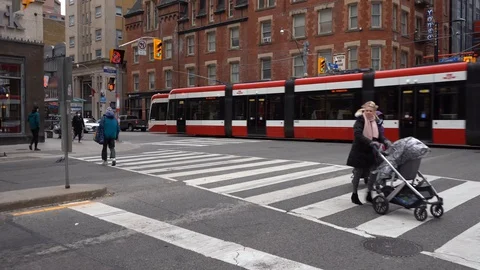 Toronto during COVID-19 Stock Footage 130095768