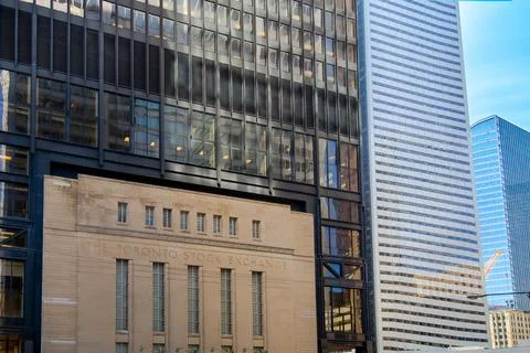 Toronto financial district skyline modern architecture Stock Photos