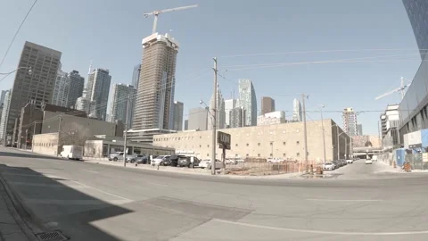 Toronto front street Video stock 150985043