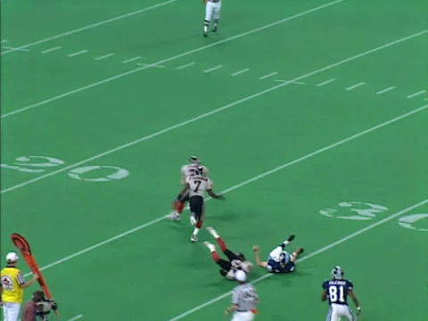 Toronto game action in an American football game Stock Footage 142020245