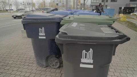 Toronto Garbage Bins Stock Footage 106091785