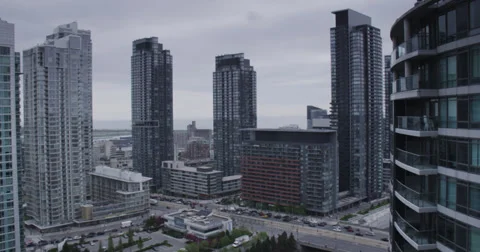 Toronto High-rise Condos at Spadina Bremner (4K) Stock Footage