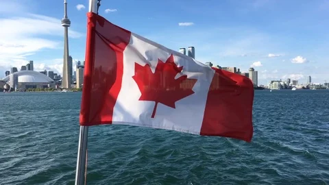 Toronto Hyperlapse From a Boat Video stock 89105306