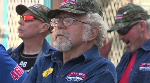 Toronto labor day parade as thousands of workers protest for labour unions Stock Footage 54444057