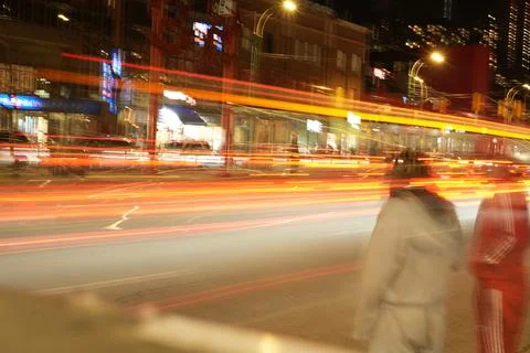 Toronto Light Trail Foto stock