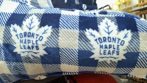Toronto Maple Leafs pattern blanket design close up Foto stock