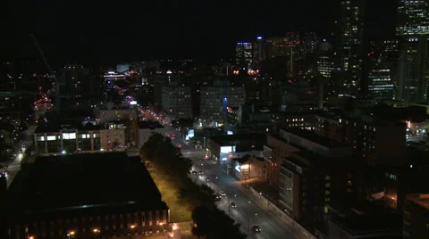 Toronto Night 06 pan Stock Footage 31668705