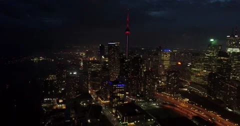 Toronto at night Stock Footage 219084500