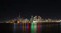 Toronto Night Skyline Timelapse 1 HD Footage