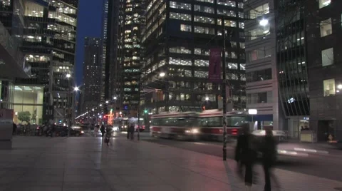 Toronto night tl 스톡 동영상 8760271