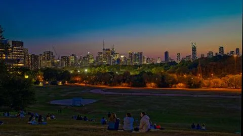 Toronto night view Stock Photos