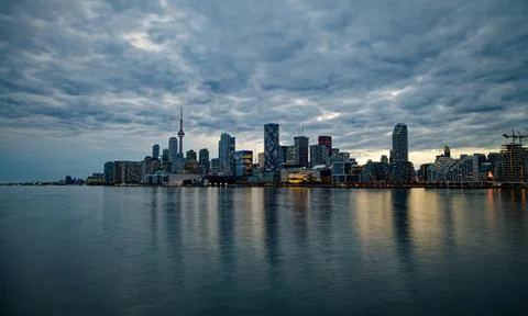 Toronto night view Stock Photos