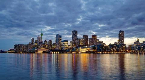 Toronto night view Stock Photos