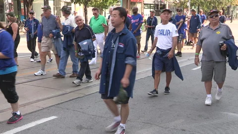 Toronto, On Sept 4 2025 Labor day parade protest for unions and skilled trades Stock-Footage 341346680