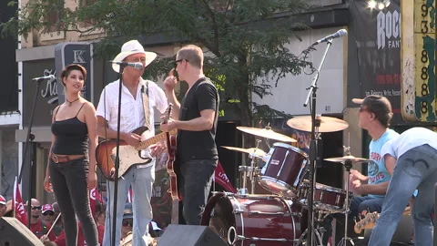 Toronto, On Sept 4 2025 Labor day parade protest for unions and skilled trades Stock-Footage 341346844