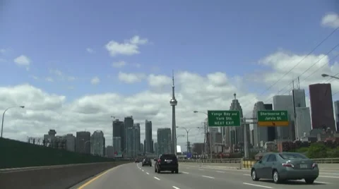 Toronto Skyline 2 Stock Footage 8557719