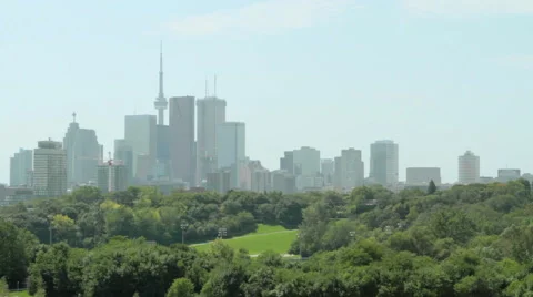 Toronto Skyline CN Tower Stock Footage 45699715