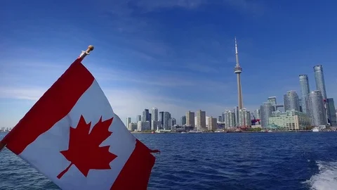 Toronto Skyline Stock Footage 75800951