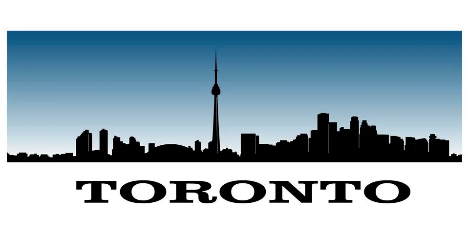 Toronto skyline Stock Illustration