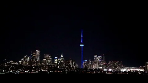 Toronto Skyline at night Vidéo 86663269