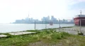 Toronto Skyline From the Ports Hazy Afternoon 4k or 4k+ Resolution