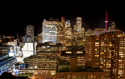 Toronto Skyline from rooftop Stock-Fotos