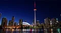 Toronto Skyline Smooth Motion Night 2 4k or 4k+ Resolution