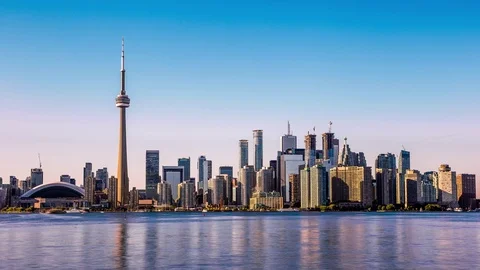 Toronto skyline time lapse Vídeo Stock 69827874