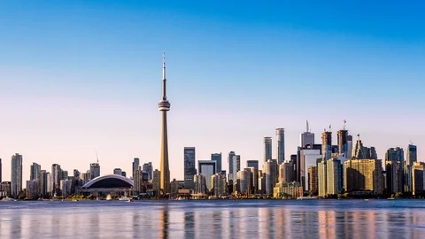 Toronto skyline time lapse Vídeo Stock 119134554
